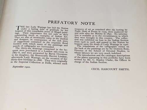VICTORIA AND ALBERT MUSEUM INDIAN DRAWINGS WANTAGE COLLECTION C. STANLEY CLARKE 1922