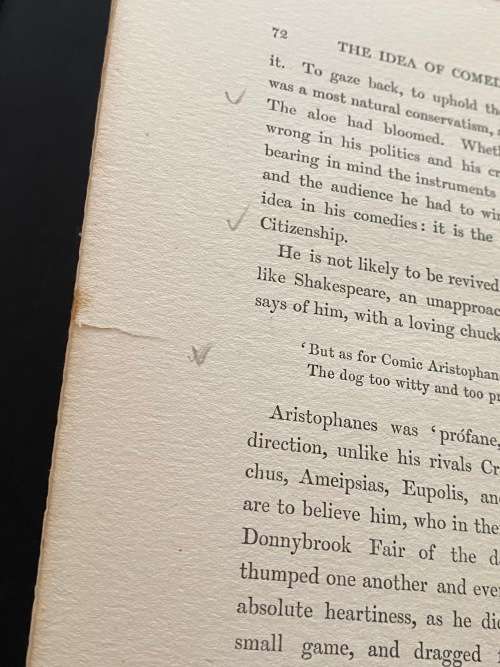 AN ESSAY ON COMEDY AND THE USES OF THE COMMON SPIRIT BY GEORGE MEREDITH 1919