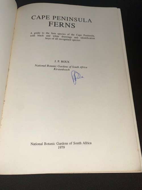 CAPE PENINSULA FERNS BY J.P. ROUX SIGNED