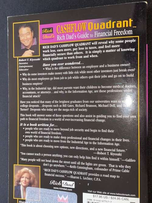 RICH DAD`S CASHFLOW QUADRANT RICH DAD`S GUIDE TO FINANCIAL FREEDOM BY ROBERT T. KIYOSAKI