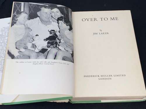 OVER TO ME BY JIM LAKER 1958-59 TOUR OF AUSTRALIA
