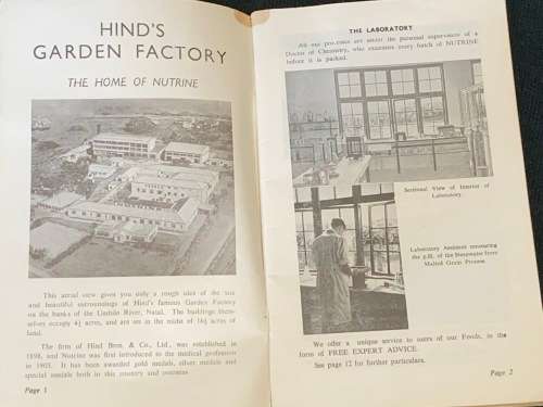 NUSTRINE MOTHERS GUIDE SCARCE VINTAGE INFORMATIONAL BROCHURE