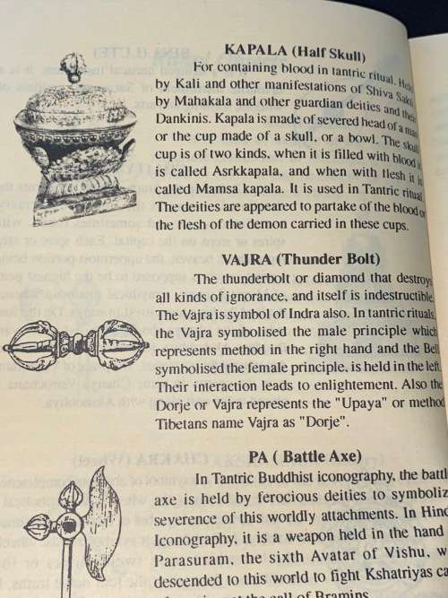 Short description of gods, goddesses and ritual objects of Buddhism and Hinduism in Nepal