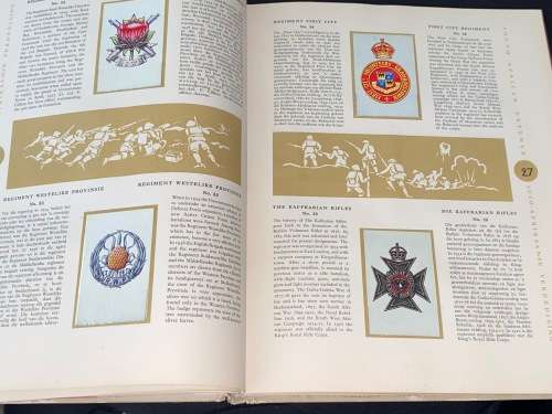 SOUTH AFRICAN DEFENCE - WW2 CIGARETTE ALBUM - UNITED / WESTMINSTER TOBACCO COMPLETE