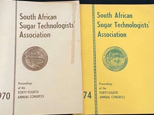 SOUTH AFRICAN SUGAR TECHNOLOGISTS ASSOCIATION 1970 / 1974 EDITIONS