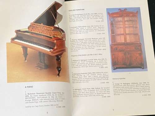 STEPHAN WELZ/SOTHEBY`S AUCTION CATALOGUE CAPE TOWN 11 / 12 OCTOBER 1999