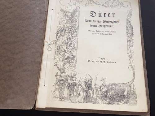 DURER NEUN FARBIGE WIEDERGABEN SIENER HAUPTWERKE
