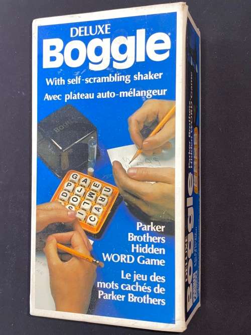 DELUXE BOGGLE PARKER BROTHERS HIDDEN WORD GAME 1970`S