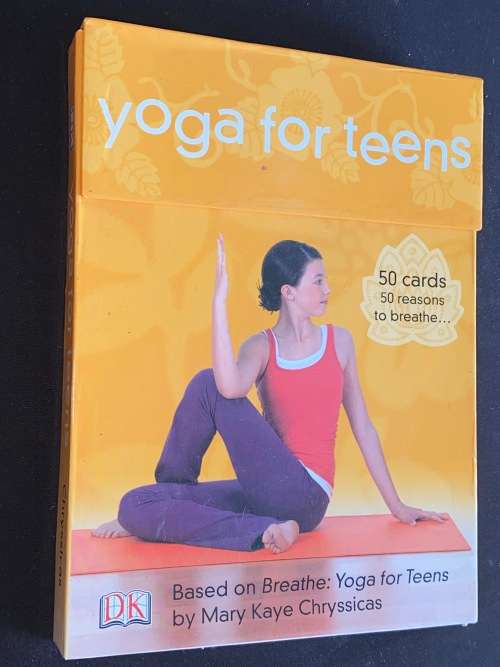 DK YOGA FOR TEENS BASED ON BREATHE BY MARY KAYE CHRYSSICAS 50 CARDS