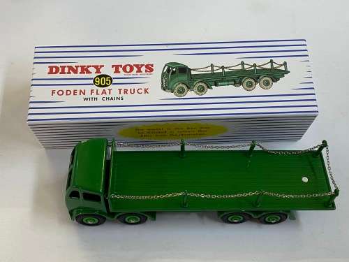 DINKY TOYS 905 FODEN FLAT TRUCK WITH CHAINS - ATLAS