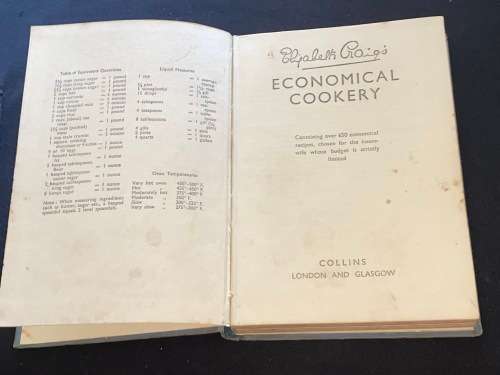 ELIZABETH CRAIG`S ECONOMICAL COOKERY