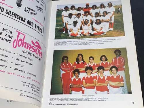 MAITLAND GIANTS 30TH ANNIVERSARY TOURNAMENT DECEMBER 1985 PROGRAMME