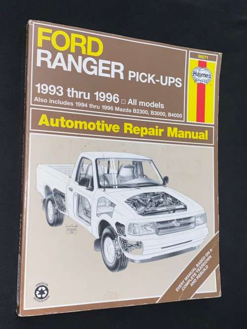 FORD RANGER PICK-UPS 1993 THRU 1996 AUTOMOTIVE REPAIR MANUAL