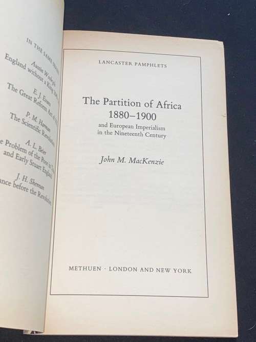 THE PARTITION OF AFRICA BY J.M. MACKENZIE