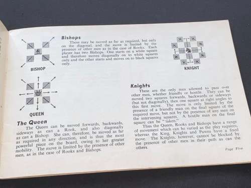 KNOW THE GAME OF CHESS - PRODUCED FOR THE BRITISH CHESS FEDERATION 1950`S