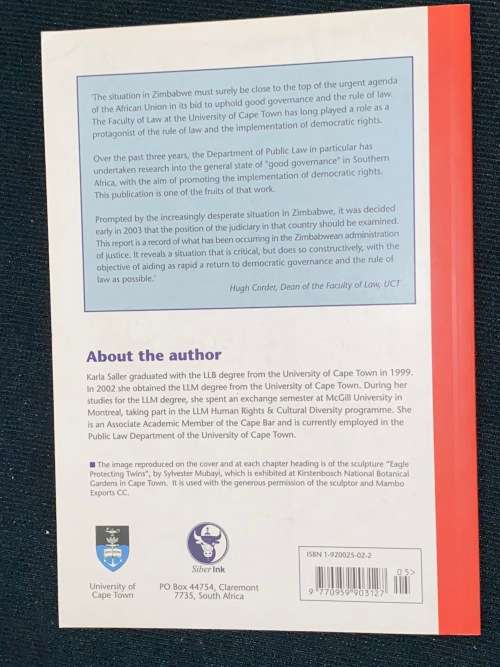 THE JUDICIAL INSTITUTION IN ZIMBABWE BY KARLA SALLER