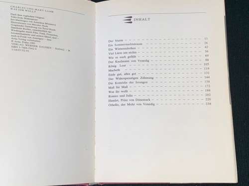WAS IHR WOLLT SHAKESPEARE ERZAHLUNGEN VON CHARLES UND MARY LAMB