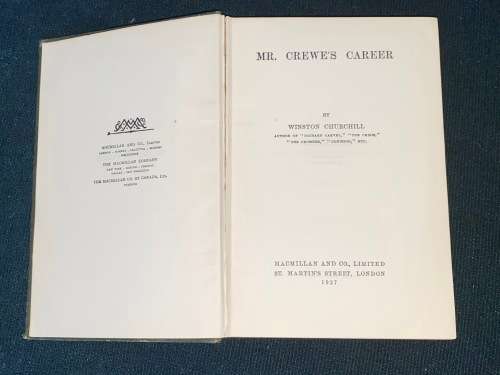 MR. CREWE`S CAREER BY WINSTON CHURCHILL 1927