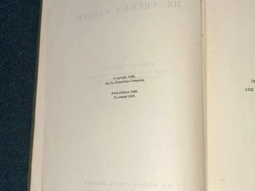 MR. CREWE`S CAREER BY WINSTON CHURCHILL 1927
