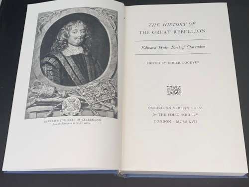 THE HISTORY OF THE GREAT REBELLION BY EDWARD HYDE EARL OF CLARENDON FOLIO SOCIETY