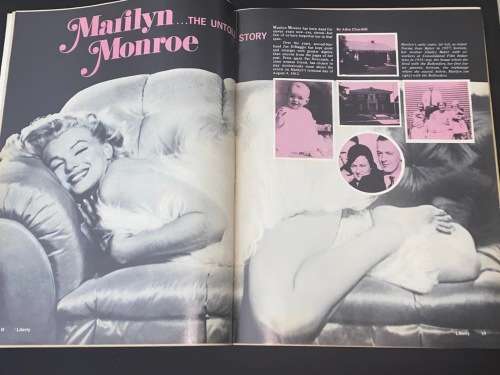 LIBERTY THEN & NOW 1973 MAGAZINE - MARILYN MONROE