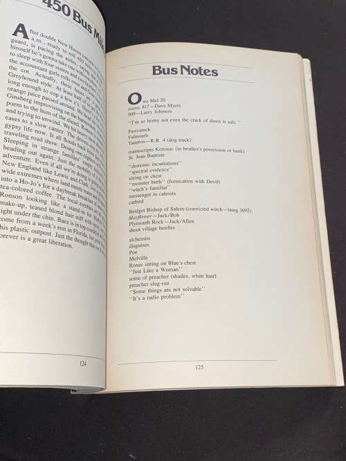 BOB DYLAN STARRING IN ROLLING THUNDER LOGBOOK BY SAM SHEPARD