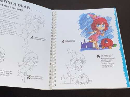 SKETCH & DRAW MANAGA SHOJO - DRESS AND COLOUR YOUR OWN MODELS