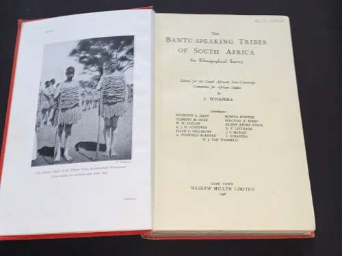 THE BANTU-SPEAKING TRIBES OF SOUTH AFRICA BY I. SCHAPERA 1946