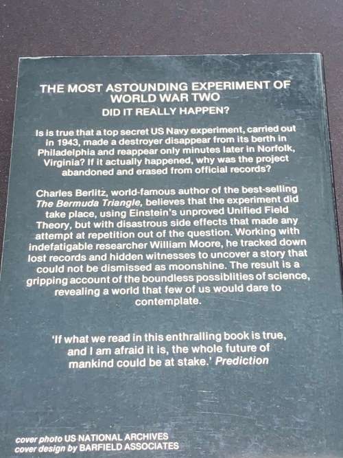 THE PHILADELPHIA EXPERIMENT PROJECT INVISIBILITY BY CHARLES BERLITZ AND WILLIAM MOORE