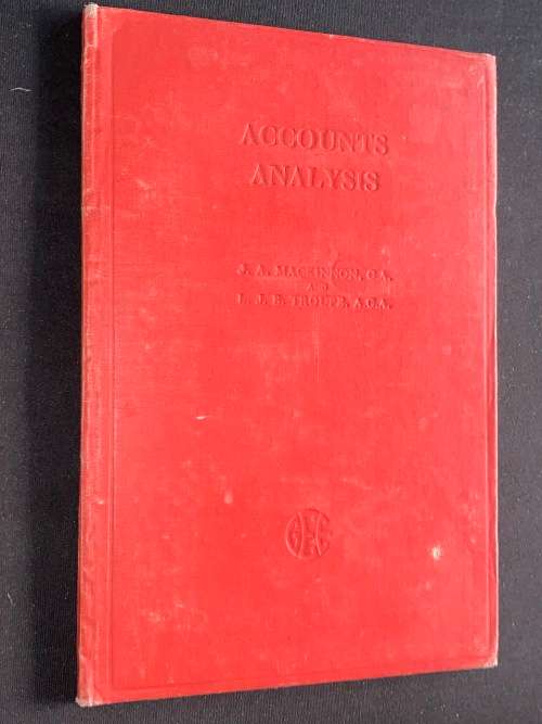 ACCOUNTS ANALYSIS BY J.A. MACKINNON AND L.J.E. TROUPE