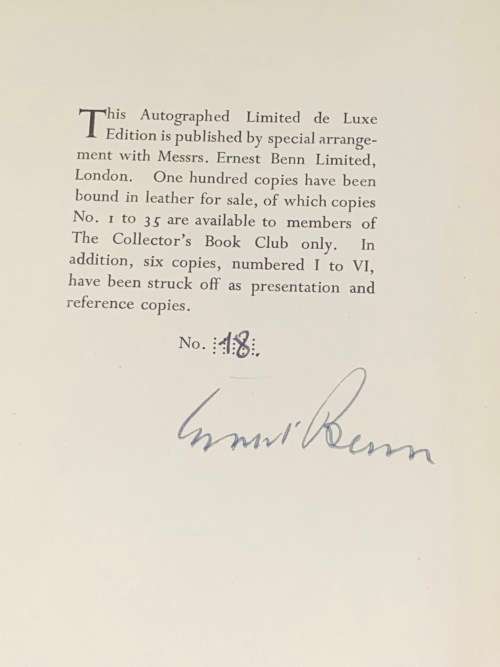 HAPPIER DAYS BY ERNEST BENN SIGNED LIMITED EDITION