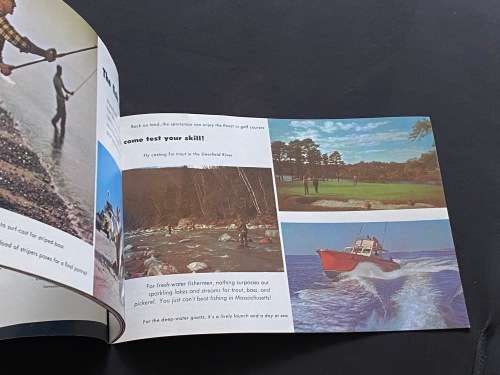 VISIT MASSACHUSETTS THE YEAR-ROUND VACATIONLAND VINTAGE BROCHURE