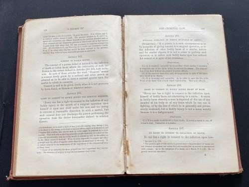 DIGEST OF THE CRIMINAL LAW (CRIMES & PUNISHMENTS) BY SIR JAMES FITZJAMES STEPHEN 1877