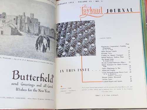 THE LEYLAND JOURNAL 1952 -1953 ALL 7 ISSUES TRUCKS & BUSSES