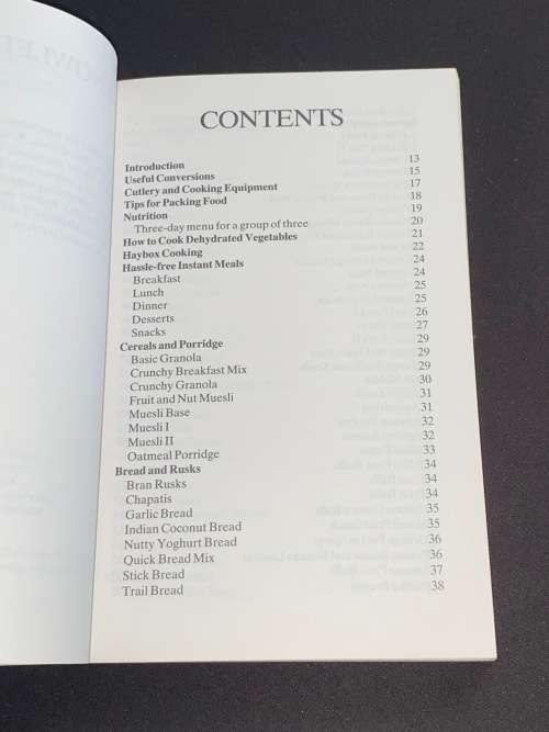 THE BACKPACKER`S COOKBOOK BY RITA VAN DYK