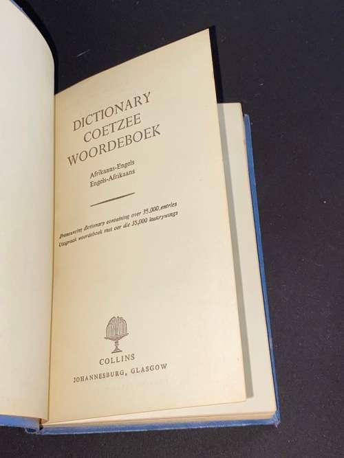 COETZEE DICTIONARY / WOORDEBOEK AFRIKAANS - ENGLISH
