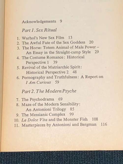 SEX PSYCHE ETCETERA IN THE FILM BY PARKER TYLER
