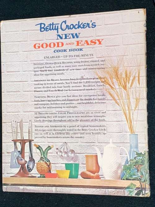 BETTY CROCKER`S NEW GOOD AND EASY COOK BOOK
