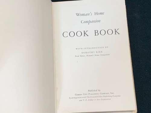 WOMAN`S HOME COMPANION COOK BOOK