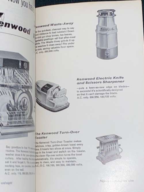 ALL ABOUT YOUR KENWOOD CHEF AND RECIPES MODEL 701 A