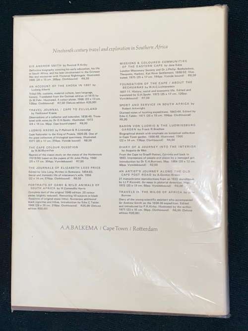 ANDREW SMITH`S JOURNAL OF HIS EXPEDITION INTO THE INTERIOR OF SOUTH AFRICA 1834 - 1836