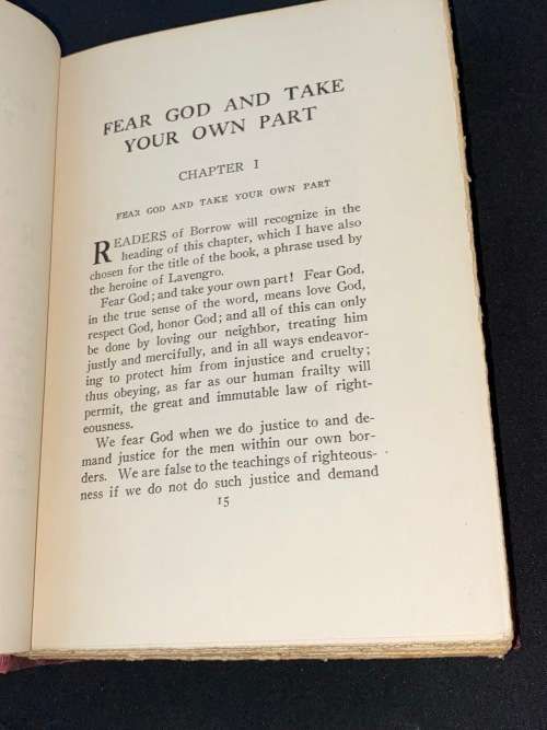FEAR GOD AND TAKE YOUR OWN PART BY THEODORE ROOSEVELT