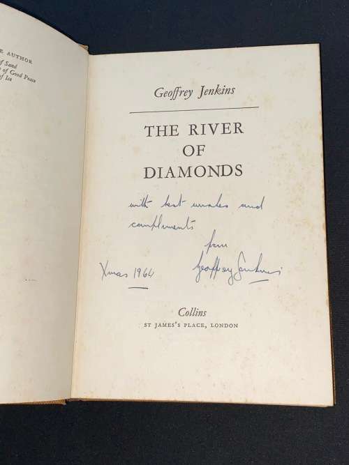 THE RIVER OF DIAMONDS BY GEOFFREY JENKINS SIGNED