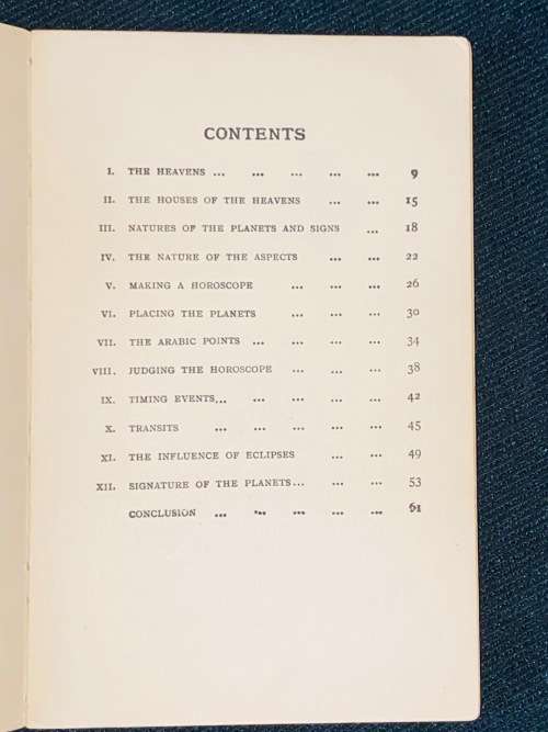 ELEMENTARY ASTROLOGY BY SEPARIAL A BOOK FOR BEGINNERS
