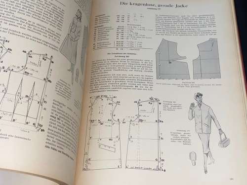 DER ZUSCHNITT FUR DIE DAMEN-SCHNEIDEREI  KOSTUME UND MANTEL - MICHAEL MULLER VINTAGE FASHION
