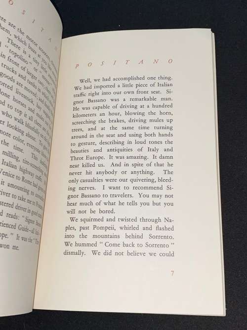POSITANO BY JOHN STEINBECK 1955