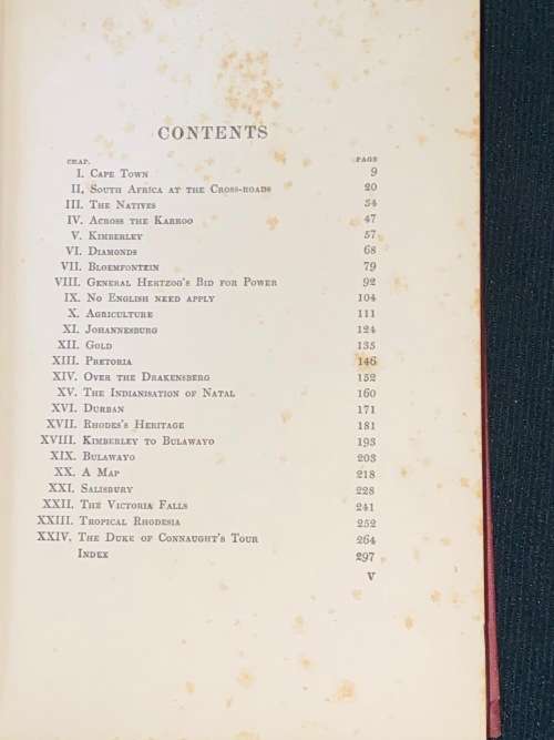 SOUTH AFRICA TO-DAY WITH AN ACCOUNT OF MODERN RHODESIA BY H. HAMILTON FYFE 1911