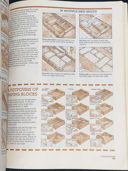 BASIC MASONRY ILLUSTRATED TECHNIQUES AND PROJECTS - SUNSET BOOK