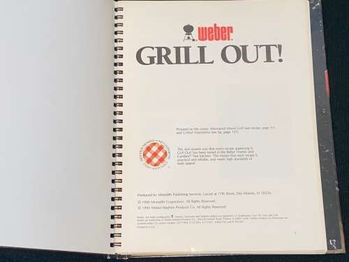 WEBER GRILL OUT - A COLLECTION OF BARBECUE RECIPES FROM WEBER