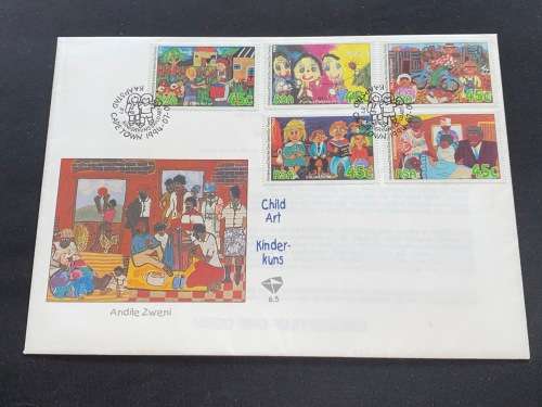 CHILD ART / KINDER KUNS  LARGE FDC CAPE TOWN 1994